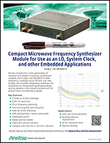 Compact Microwave Frequency Synthesizer Module for use as an LO, System Clock, and other Embedded Applications