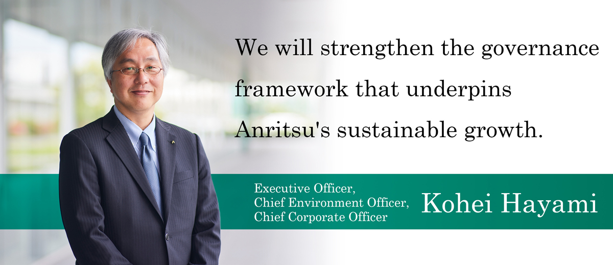 Executive Officer, Chief Environment Officer, Chief Corporate Officer Kohei Hayami
