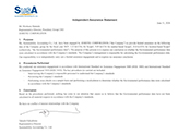 Independent Third-Party Assurance Report