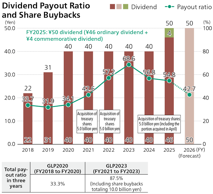 Dividend Payout Ratio and Share Buybacks