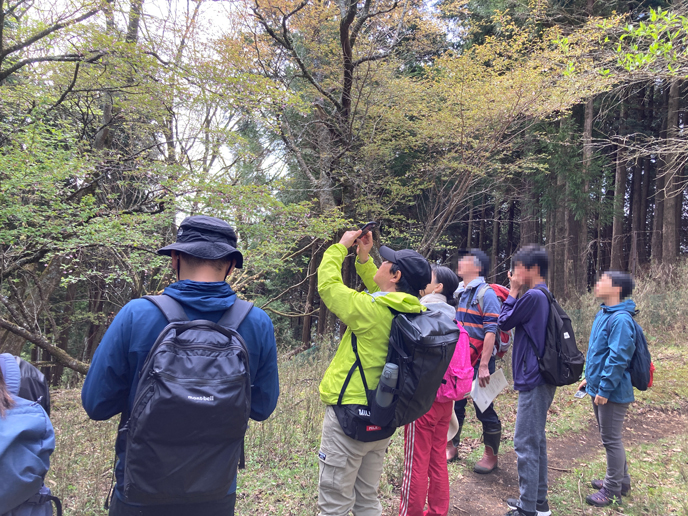 植樹前に行われる自然観察ツアーは毎回大好評です 