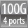 100G  4 ports