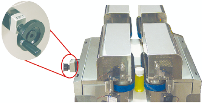Fall prevention with side belt conveyor with indicator
