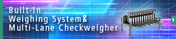 Index button of Built-In Weighing System & Multi-Lane Checkweigher