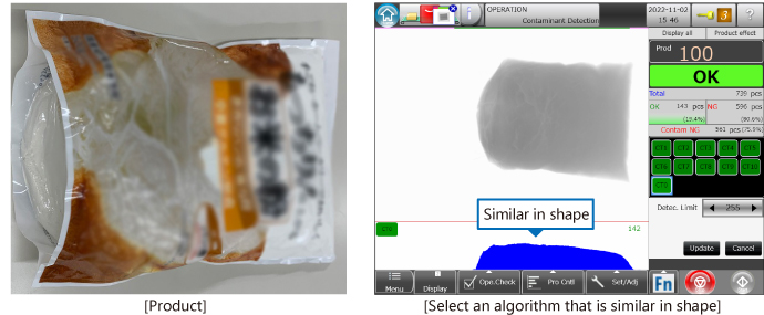 Select an algorithm that is similar in shape
