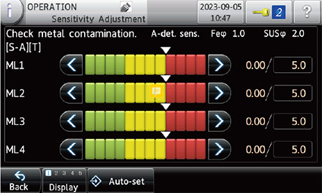 The indicator is fluctuating due to inverter noise