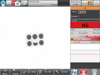 Using both Split Shape Inspection and Broken Shape Inspection