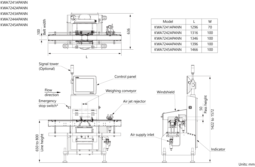 EXTERNAL DIENSIONS