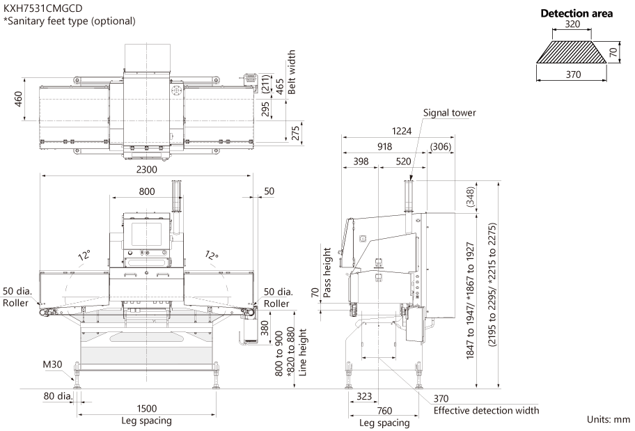 External Dimensions KXH7531CMGCD