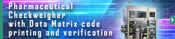 Index button of Pharmaceutical Checkweigher with Data Matrix code printing and verification