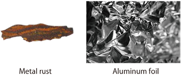 Fig.3.1: Metal rust and aluminum foil