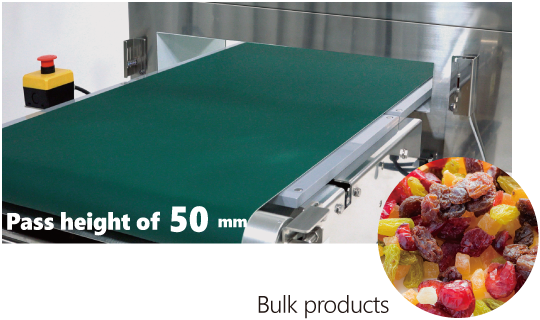 Compact design with inspection flexibility for a wide range of products