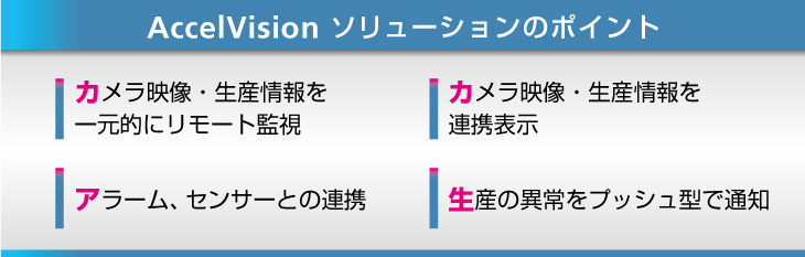 AccelVisionソリューションのポイント