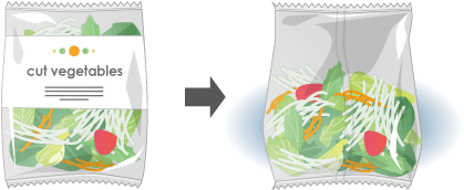 cut vegetables