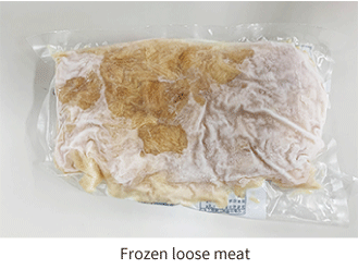 Frozen loose meat