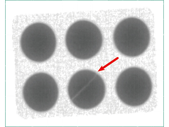 Cases where cracks are present but not evaluated as defective