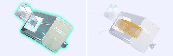 Detection head dedicatedly designed for tablets and capsules