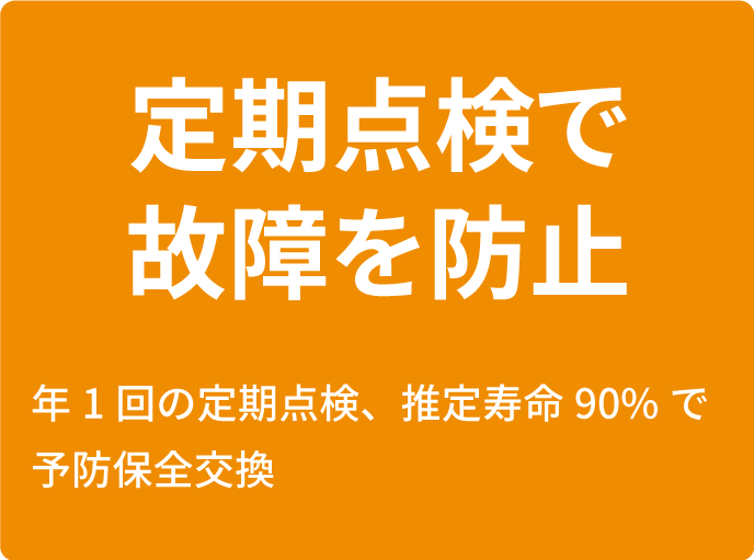 定期点検で故障を防止