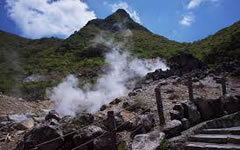 工場の近くにある温泉や火山地帯から流れてくるガス