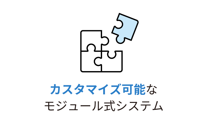 カスタマイズ可能なモジュール式システム
