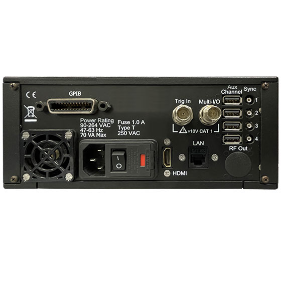 Wideband Peak Power Meter back view