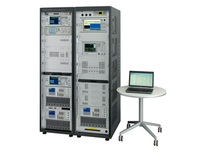 LTE-Advanced RF Conformance Test System ME7873LA full view (with PC)