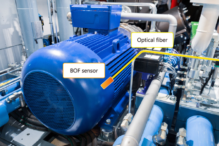 Figure 4: Example of BOF sensor measurement – Measuring generator eccentricity, vibration, and surface blur