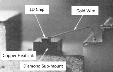 Magnification of Initial LD Chip