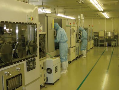 光デバイスを製造するクリーンルーム