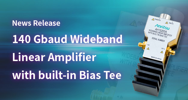 140 Gbaud Wideband Linear Amplifier with Built-in Bias Tee