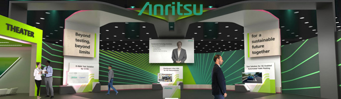 Anritsu virtual web exhibition for new solutions