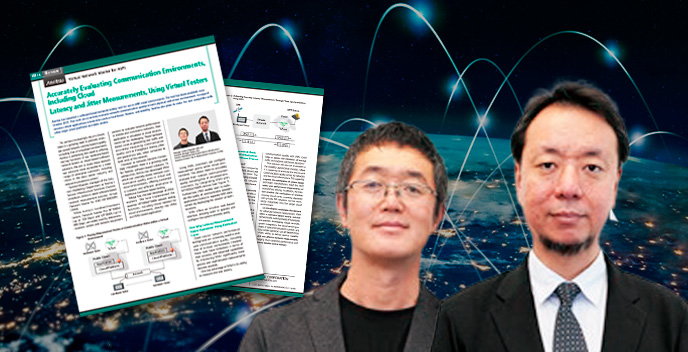Article accurately evaluating communication environments, including cloud: latency and jitter measurements, using virtual testers