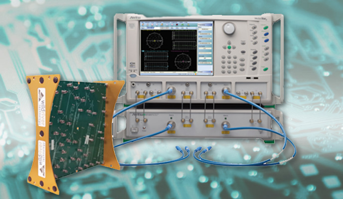 Four ports vector network analyzer