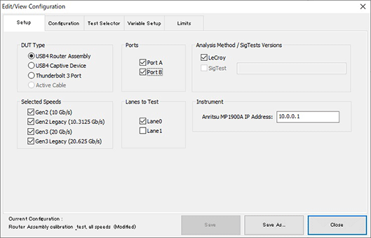Event view configuration: USB4 Router Assembly