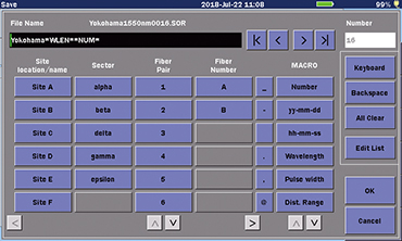 MT9085 Series, Easy Results Input and Saving