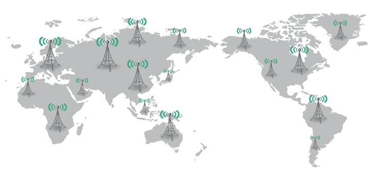 世界各国で使用される5G通信の周波数帯と運用形態