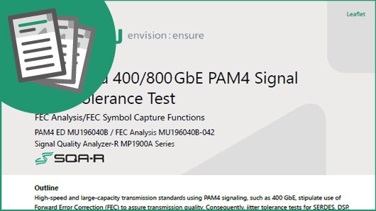 FEC Based 400/800GbE PAM4 Signal Jitter Tolerance Test