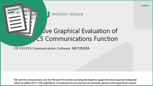 Leaflet: Cost-Effective Graphical Evaluation of C-V2X PC5 Communications Function